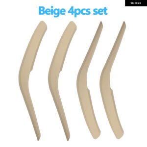 BMW 4個 セット車室内ドアフロントリア プルハンドルアウターカバー トリム X1 E84 2010-2016 - Beige　4pcs　Set