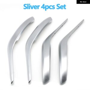 BMW 4個 セット車室内ドアフロントリア プルハンドルアウターカバー トリム X1 E84 2010-2016 - Silver　4pcs　set