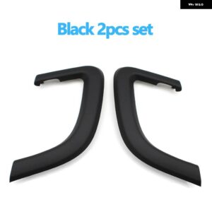 ランドローバー 車内 ドアプル ハンドルカバー トリム交換用 ディスカバリースポーツ 2015-2019 - Black 2pcs Set