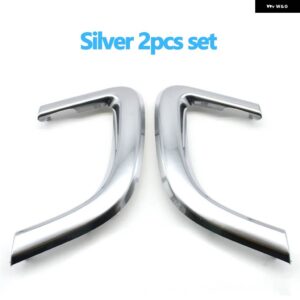 ランドローバー 車内 ドアプル ハンドルカバー トリム交換用 ディスカバリースポーツ 2015-2019 - Sliver 2pcs Set