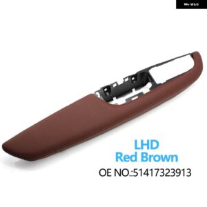 BMW LHD フロント左 インテリア ドアハンドル アームレスト 外枠パネルの交換 X5 X6 E70 E71 E72 2007-2013 - lhd　red　brown