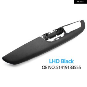 BMW LHD フロント左 インテリア ドアハンドル アームレスト 外枠パネルの交換 X5 X6 E70 E71 E72 2007-2013 - lhd　black