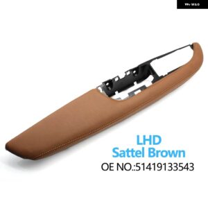 BMW LHD フロント左 インテリア ドアハンドル アームレスト 外枠パネルの交換 X5 X6 E70 E71 E72 2007-2013 - lhd　sattel　brown