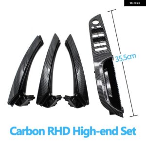 BMW RHD 右手ドライバー車 インテリア ドア窓スイッチ プルハンドルフルセット 3シリーズ E90 E91 316 318 320 325 328I - 35.5　High-end　Carbon