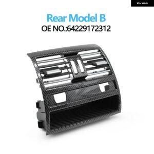 BMW カーボンクロームフロントリア 空調 AC ベントグリル アウトカバー 5シリーズ F10 520 521 523 525 528 530 - Rear Model B