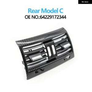 BMW カーボンクロームフロントリア 空調 AC ベントグリル アウトカバー 5シリーズ F10 520 521 523 525 528 530 - Rear Model C