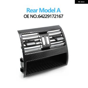 BMW カーボンクロームフロントリア 空調 AC ベントグリル アウトカバー 5シリーズ F10 520 521 523 525 528 530 - Rear Model A