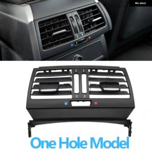 BMW LHD RHD 車リアフレッシュエアコン AC ベントグリル アウトレット カバー FOR X5 X6 E70 E71 E72 2007-2013 - Rear-One Holes
