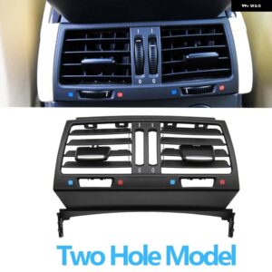 BMW LHD RHD 車リアフレッシュエアコン AC ベントグリル アウトレット カバー FOR X5 X6 E70 E71 E72 2007-2013 - Rear-Two Holes