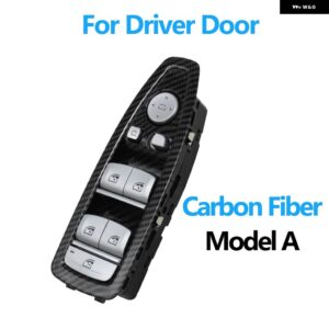 BMW 車内ドアウィンドウ リフターレギュレータ スイッチ 制御ボタン カバー トリム付き 1 3 4シリーズ F20 F30 F31 F34 F35 F36 - Carbon　A　Driver　Door
