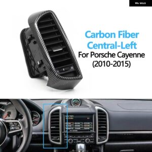 ポルシェ フロント中央空調ミドル AC ベントグリル フルアセンブリ カイエン 7P5 2010-15 - Carbon Central-Left