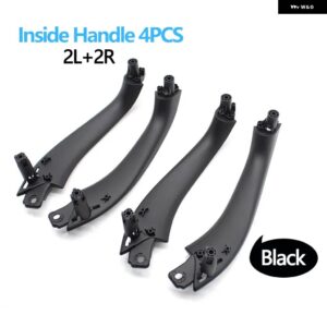 BMW 車内フロントリア ドアハンドル 内側プルハンドルパネルカバー トリム X3 X4 G01 G02 F97 F98 2018-2022 - black　4pcs