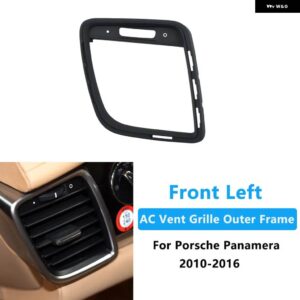 ポルシェ フロントコンソール リア空調 AC ベントグリル 外枠パネル パナメーラ 2010-2016 - Front Left