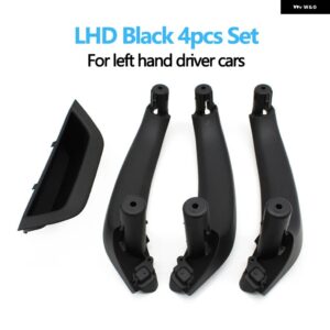 BMW LHD RHD 車フロントリア ドアインナーハンドルプルトリム ドアハンドル パネル X3 X4 F25 F26 2010-2016 - LHD　4PCS　Black