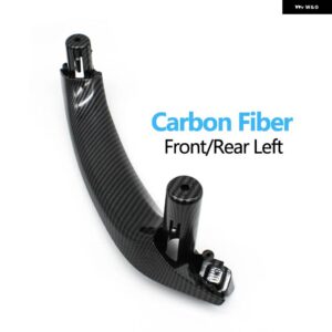 BMW LHD RHD 車フロントリア ドアインナーハンドルプルトリム ドアハンドル パネル X3 X4 F25 F26 2010-2016 - Left　Carbon　Fiber