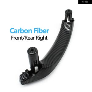 BMW LHD RHD 車フロントリア ドアインナーハンドルプルトリム ドアハンドル パネル X3 X4 F25 F26 2010-2016 - Right　Carbon　Fiber