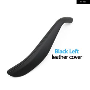 BMW インテリア ドアプル ハンドルレザーアウターカバー交換 5シリーズ G30 G31 F90 2018-23 - BLACK LEFT