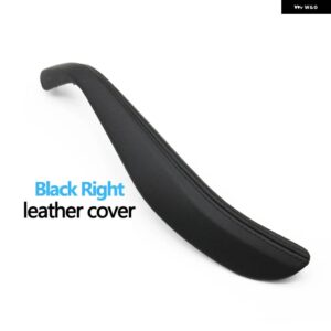 BMW インテリア ドアプル ハンドルレザーアウターカバー交換 5シリーズ G30 G31 F90 2018-23 - BLACK RIGHT