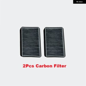 アウディ 2 穴エアフィルター VW ビートル A5 JETTA6 シャランティグアン NF Q3 8U シート アルハンブラアウターエアフィルター - 2 Pcs Black Filter