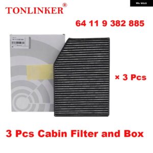 BMW キャビンフィルター 64119382885 X3 G01 2017-22-今 XDRIVE 20D 20I 30I ATM 30D M40D M40I モデル - 3　Pcs　Cabin　Filter