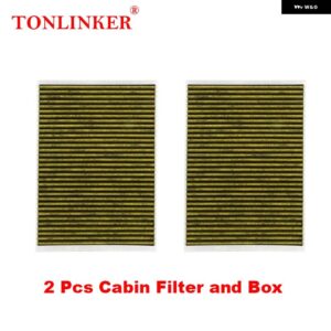 アウディ TONLINKR キャビンフィルター A4 A5 B9 A6 C8 A7 4K A8 D5 Q5 FY Q7 Q8 4M 2016-22 8W0819439 4M0819439B - 2 Pcs Cabin Filter