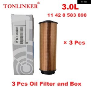 BMW キャビンエアフィルター オイルフィルター 3シリーズ G20 318D 320D 318I 320I 330I/D M340I 2019-22 カー - 3　Pcs　Filter　Set　F