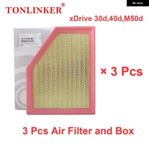 BMW エアフィルター キャビンフィルター オイルフィルター X5 G05 XDRIVE 25D 30D 40D M50D 40I 2018-22 カー - 3　Pcs　Filter　B