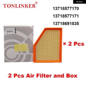 BMW エアフィルター 13718577170 X3 G01 2017-22-今 XDRIVE 20D 20I 30I ATM 30D M40D M40I モデル - 2　Pcs　Air　Filter