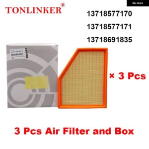 BMW エアフィルター 13718577170 X3 G01 2017-22-今 XDRIVE 20D 20I 30I ATM 30D M40D M40I モデル - 3　Pcs　Air　Filter