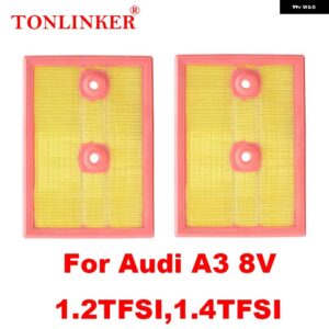 アウディ エアフィルター キャビンフィルター A3 8V 1.8TFSI 2.0TDI 2.0TFSI 2012-2020 5Q0129620B 5QD819653 5QD819644 カー - 2 Pcs Air Filter B