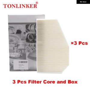 アウディ アウターキャビンフィルター 4FD819441 A6 C6 38322 S6 RS6 A6ALLROAD 4FD819439 - 3 Pcs White Filter