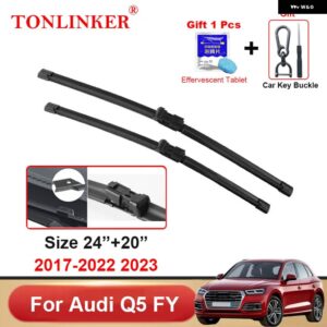 アウディ ワイパーブレード Q5 年度 SUV 2017-2020-23 カーフロントリア ワイパーブレードブラシ - 2 Pcs Wiper Blades