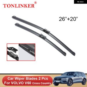 ボルボ ワイパーブレード V60 2011-2018-22 D3 D4 T5 T6 T8 カー フロントガラス ワイパー - 2　Pcs　Wiper　Blades　B