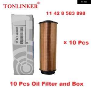 BMW オイルフィルター 11428583898 X6 G06 XDRIVE 30D 40D M50D 30I 40I 3.0L 2019-22-今モデルカー - 10　Pcs　Oil　Filter