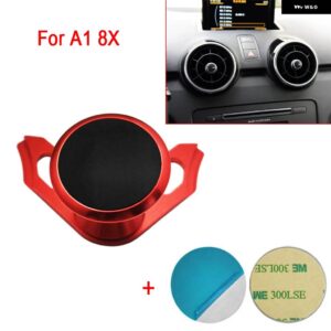 アウディ A1 8X 2010-2018 スポーツバックエゴアーバン SLINE 自動車電話ホルダー エアベントマウント マグネットブラケット 携帯モバイルサポート GPS - Red