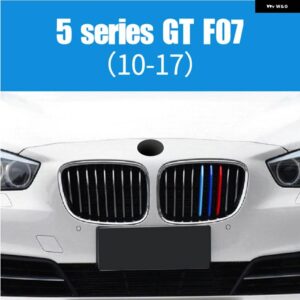 BMW 3個 ABS 車グリル ステッカー ストリップカバー トリムクリップ E39 E60 E61 F10 F11 G30 G31 F07 5シリーズ GT M スタイル - For 5-Series GT F07