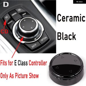 BMW 1セット シリーズ 1 F20 E87 E60 E90 F30 F10 E92 E93 E91 F34 F31 F11 E61 F21 E81 車マルチメディア ボタン ノブ カバー M - E-Class-black