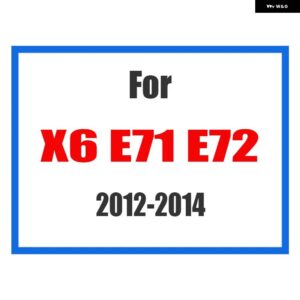 BMW 3個 フロントグリル トリムスポーツストリップカバー ステッカー X1 F48 E84 X3 F25 X5 F15 E70 X4 F26 X6 E71 F16 - X6 E71 2012-2014