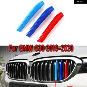 BMW 3個 ABS M/ドイツカラーカーレースグリル ストリップトリムクリップ 5シリーズ E60 G30 F10 E39 F07 F11 G31 2021 2020 - 18-20 G30 M