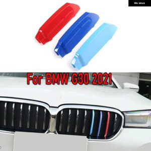 BMW 3個 ABS M/ドイツカラーカーレースグリル ストリップトリムクリップ 5シリーズ E60 G30 F10 E39 F07 F11 G31 2021 2020 - 2021 G30 M