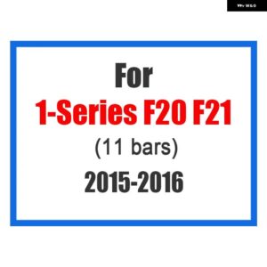 BMW 3個 フロントグリル トリムスポーツストリップカバー ステッカー 1シリーズ F20 F21 F52 Z4 F01 G11 G12 M 電源 - F20-11bars-2015-2016