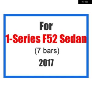 BMW 3個 フロントグリル トリムスポーツストリップカバー ステッカー 1シリーズ F20 F21 F52 Z4 F01 G11 G12 M 電源 - F52-7bars-2017