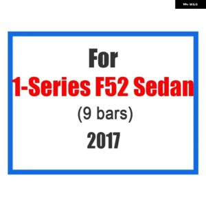 BMW 3個 フロントグリル トリムスポーツストリップカバー ステッカー 1シリーズ F20 F21 F52 Z4 F01 G11 G12 M 電源 - F52-9bars-2017