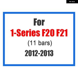 BMW 3個 フロントグリル トリムスポーツストリップカバー ステッカー 1シリーズ F20 F21 F52 Z4 F01 G11 G12 M 電源 - F20-11bars-2012-2013