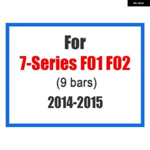 BMW 3個 フロントグリル トリムスポーツストリップカバー ステッカー 1シリーズ F20 F21 F52 Z4 F01 G11 G12 M 電源 - F01-9bars-2014-2015