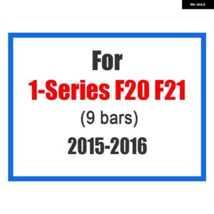 BMW 3個 フロントグリル トリムスポーツストリップカバー ステッカー 1シリーズ F20 F21 F52 Z4 F01 G11 G12 M 電源 - F20-9bars-2015-2016