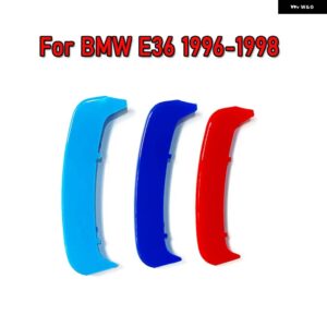 BMW 3個 ABS 車グリル ステッカー ストリップカバー トリムクリップ 1990-1995 3シリーズ E36 1996-99 M スタイル - 1996-1998 E36