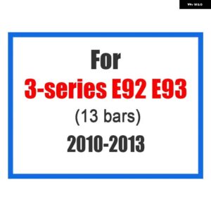 BMW 3個 3D 車フロントグリル トリムスポーツストリップカバー ステッカー E46 E90 F30 F34 E92 E93 3シリーズ GT M 電源 - For E92E93 2010-2013