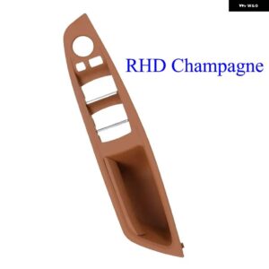 BMW RHD 右手ドライバーマスター ドアハンドル カバー インテリア アームレスト ハンドルパネルトリム 5シリーズ F10 F11 520 523 525 528 530 - champagne