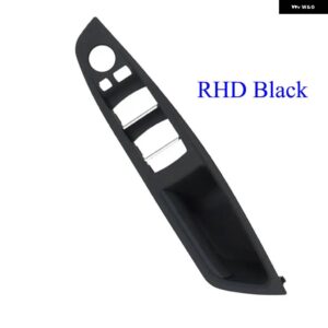 BMW RHD 右手ドライバーマスター ドアハンドル カバー インテリア アームレスト ハンドルパネルトリム 5シリーズ F10 F11 520 523 525 528 530 - black